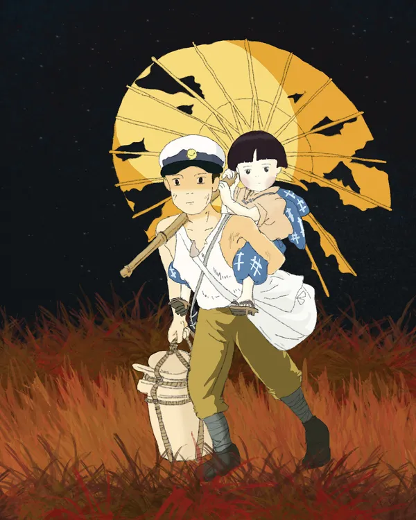 An art piece of Grave of the Fireflies by rulkimi.